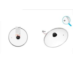 Family fedő üveg 32cm