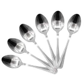 Family kanál desszert rm. fém 6db/csom 12,8cm pontozott