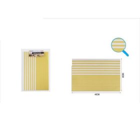 Family suport de farfurie 30X45cm galben-alb