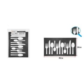 Family suport de farfurie 30X45cm negru, alb tacamÖK