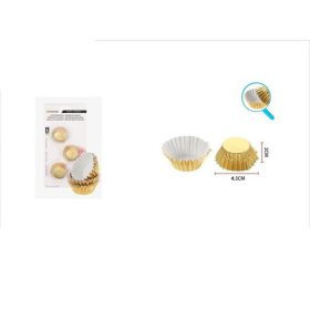 Family MUFFIN FORMA PAPÍR ARANY 6CM 60DB/CSOM