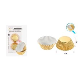 Family muffin forma papír arany 10cm 20db/csom