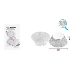 Family muffin forma hârtie argintiu 12cm 20 buc/set