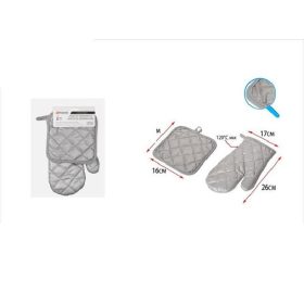 Family hőkesztyű 26x17cm alátéttel 16cm ezüst