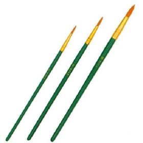 Family pensulă (rotund) set 3 buc verde mâner