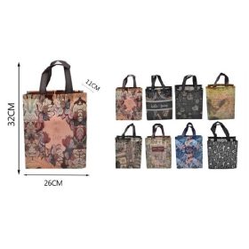 Family geantă pânză 26x32x11cm 6 modele minta