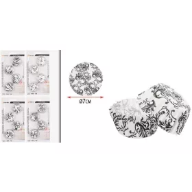 Family muffin hârtie 80 buc 4 modele minta diam.:7cm