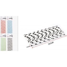 Family szívószál papír 4 féle szín 0,5X19,5XM