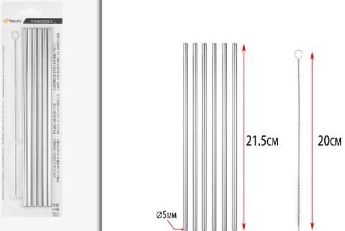 SZÍVÓSZÁL 21,5CMX5MM + KEFE 20CM