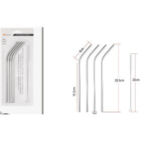 Family szívószál 20,5cmX6mm + kefe 20cm 5db-os szett
