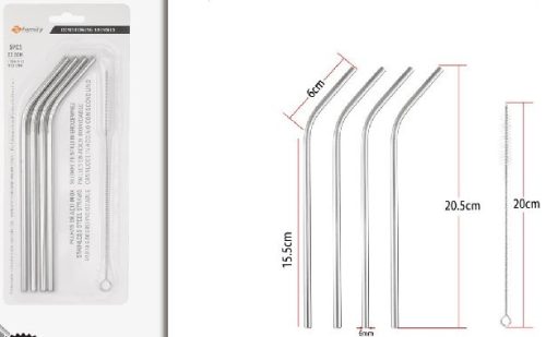 SZÍVÓSZÁL 20,5CMX6MM + KEFE 20CM 5DB-OS SZETT
