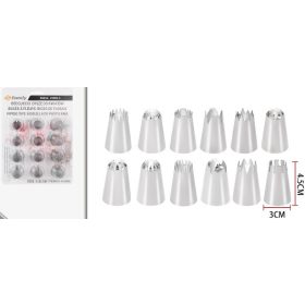 Family duză pentru decorare set 12 buc 4,5x3cm