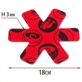 Family suport metalic hexagonal diam.:18cm roșu