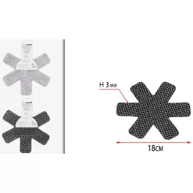 Family suport metalic hexagonal diam.:18cm negru