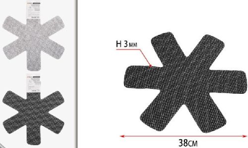 EDÉNYALÁTÉT HATSZÖGLETŰ ÁTM:38CM FEKETE