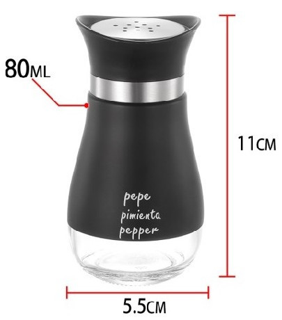FŰSZERTARTÓ ÜVEG 80ML FEKETE