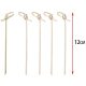 BAMBUSZ NYÁRS 12CM VIRÁGCSOMÓS 12DB