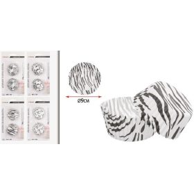 Family muffinpapír zebramintás 9cm 50db/csom
