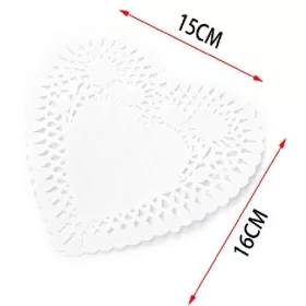 Family suport pentru tort inimă csipcuțit 15X16cm