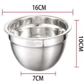 Family keverőtál fém 16X10cm