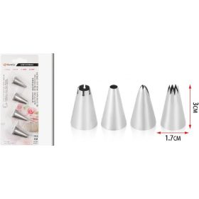 Family duză pentru decorare set metal 1,7x3cm 4 buc