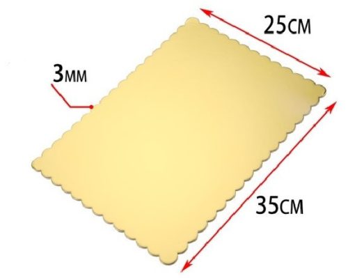 TORTAALÁTÉT 30X40CM D:3MM