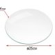 ÜVEGLAP KEREK 25CM D:4MM