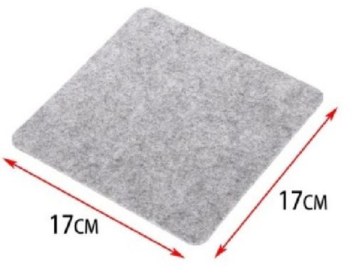 ALÁTÉT 17X17CM VILÁGOSSZÜRKE 4DB-OS