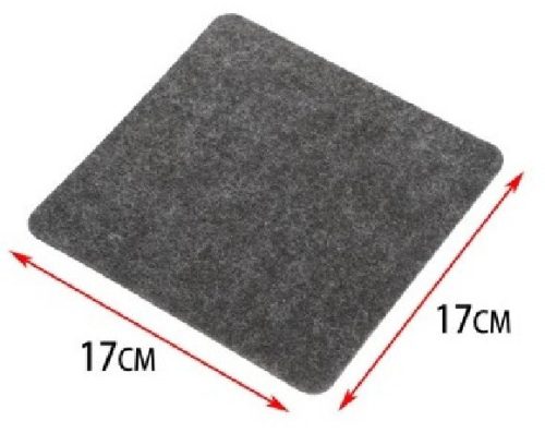 ALÁTÉT 17X17CM SÖTÉTSZÜRKE 4DB-OS