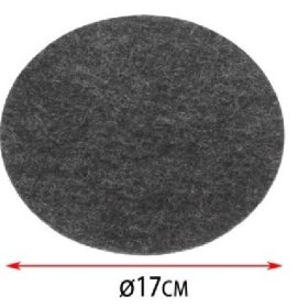 Family suport rotund 17cm gri închis 4 buc