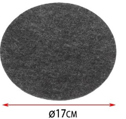 ALÁTÉT KEREK 17CM SÖTÉTSZÜRKE 4DB-OS
