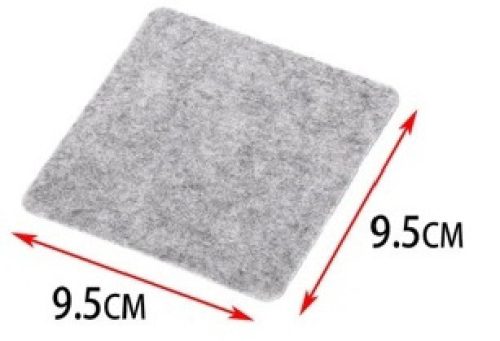 ALÁTÉT 9,5X9,5CM VILÁGOSSZÜRKE 4DB-OS