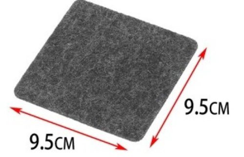 ALÁTÉT 9,5X9,5CM SÖTÉTSZÜRKE 4DB-OS