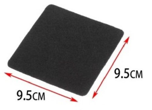 ALÁTÉT 9,5X9,5CM FEKETE 4DB-OS