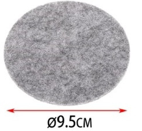 ALÁTÉT KEREK 9,5CM VILÁGOSSZÜRKE 4DB-OS