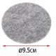 ALÁTÉT KEREK 9,5CM VILÁGOSSZÜRKE 4DB-OS