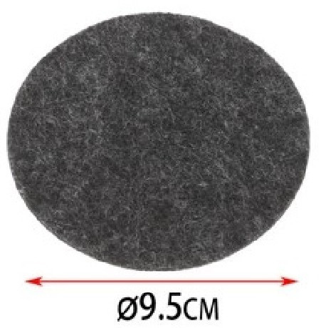 ALÁTÉT KEREK 9,5CM SÖTÉTSZÜRKE 4DB-OS