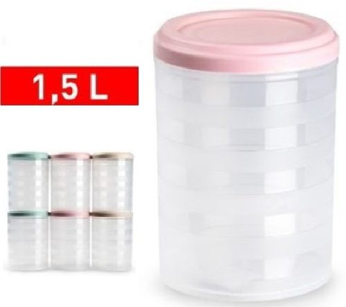 Family tároló doboz kerek műa. 1,5l