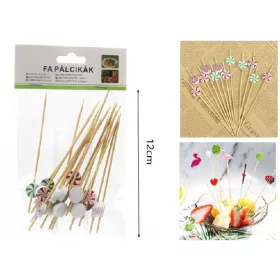   Family falatka bețișor lemn zahărka cu model 12cm 20 buc/set