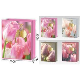 Family dísztasak 26x32x10cm tulipánok 4f.