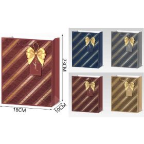 Family dísztasak 18x23x10cm csíkos 4f.