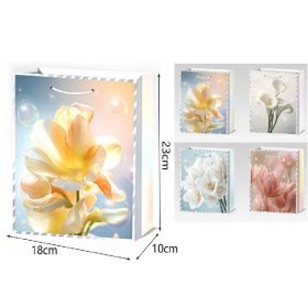 Family dísztasak 18x23x10cm virágos 4f.