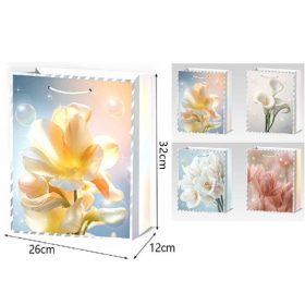 Family dísztasak 26x32x10cm virágos 4f.