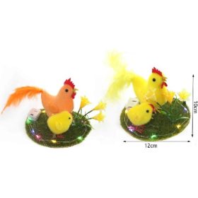 Family pascal decor TYÚKANY ȘI CSIBE 10X12CM LED-ES