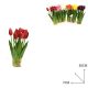 Family művirág tulipán 3 szálas 40cm több féle sz.