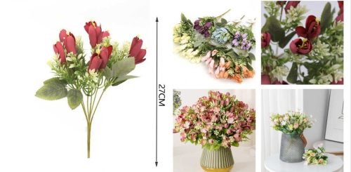 Family művirág százszorszép csokor 30cm többféle szín