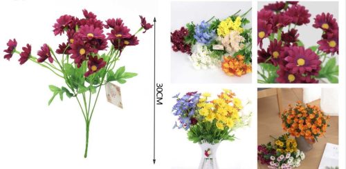 Family művirág százszorszép csokor 35cm többféle szín