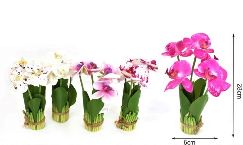 MŰVIRÁG ORCHIDEA 28X6CM 4F.