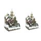 Family ornament oraș de Crăciun 25x14x18cm