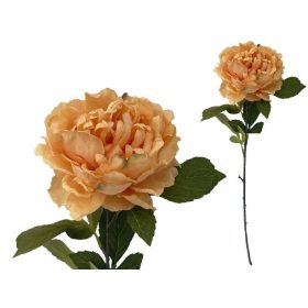   Family floare artificială bazsatrandafir cu fire trandafir 85cm barack culoare